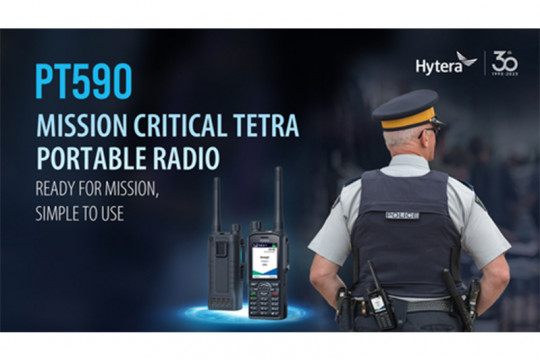 Hytera Launches New Generation TETRA Portable Radio PT590