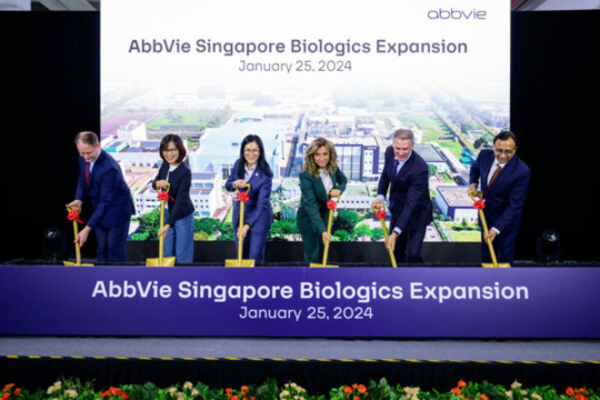 AbbVie Expands Biologics Manufacturing Capacity with a $223 Million Investment in Singapore Manufacturing Site