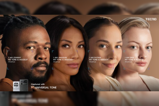 TECNO's #ToneProud Campaign Aspires to End Skin Tone Bias in Imaging Technology to Represent Full Human Diversity