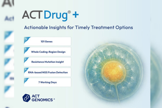 ACT Genomics Upgrades Clinically Recognized Genomic Test to 101-Gene Panel with 7-Day Turnaround
