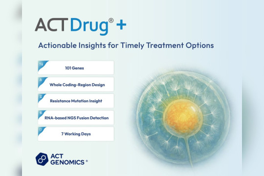 ACT Genomics Tingkatkan Layanan Pengujian Genomik yang telah Diakui Secara Klinis Menjadi Panel 101 Gen