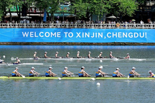 2025 Chengdu Open Rowing Regatta held in Xinjin