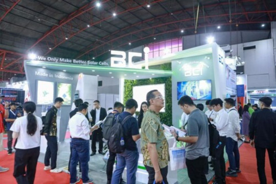 Debut BCI di Solartech Indonesia 2025, Tampil sebagai Produsen Sel Surya Profesional
