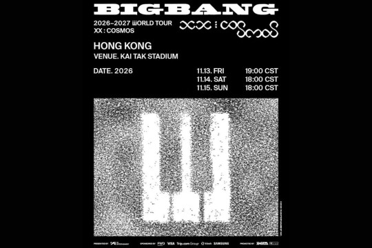Jadwal "BIGBANG 2026-2027 WORLD TOUR < XX: COSMOS >" di Hong Kong Resmi Diumumkan