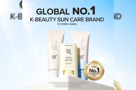 Beauty of Joseon Named 'Global No.1 K-Beauty Suncare Brand in Online Sales' by Euromonitor International