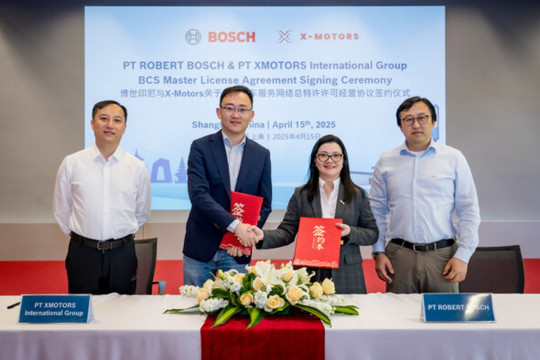 Bosch partners with X-Motors and CATL to Open the First Bosch Car Service Flagship Store in Indonesia