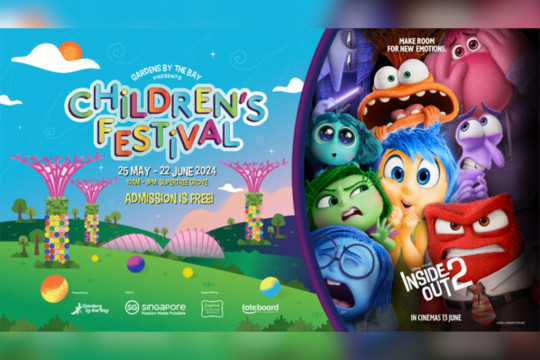 "CHILDREN'S FESTIVAL" KEMBALI HADIR DI GARDENS BY THE BAY SINGAPORE DENGAN TEMA "INSIDE OUT 2" DARI DISNEY DAN PIXAR