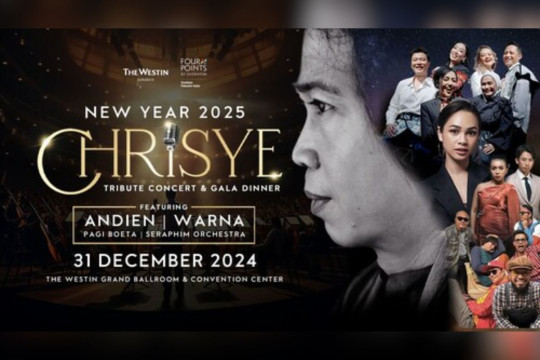 Konser Tahun Baru 2025 Bertemakan "Chrisye" di The Westin Grand Ballroom, Surabaya