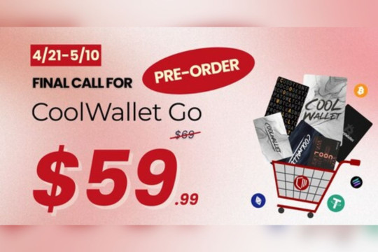 CoolBitX Luncurkan CoolWallet Go: "Cold Wallet" Pertama di Dunia dengan Garansi Seumur Hidup