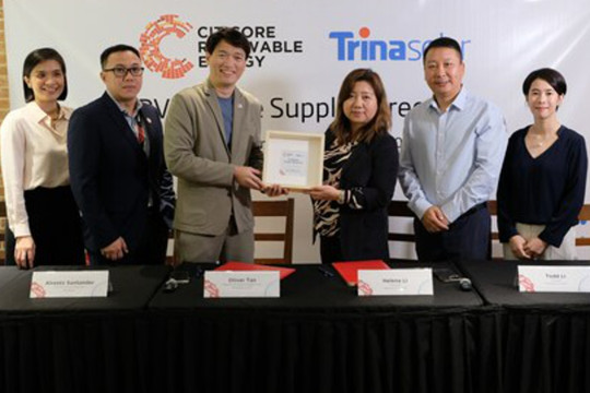 Philippine's Citicore Renewable Energy Corporation locks in supply deal with 2GW of solar modules with Trinasolar