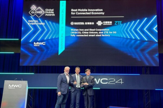 WISCO, China Unicom, dan ZTE Raih Penghargaan "Best Mobile Innovation for Connected Economy"