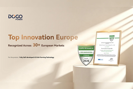 DoGo Power Wins EUPD Research's 2026 Top Innovation Award in Europe