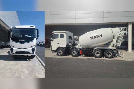 Truk "Electric Mixer" SANY 408P Memenuhi Standar GSR Versi Terbaru