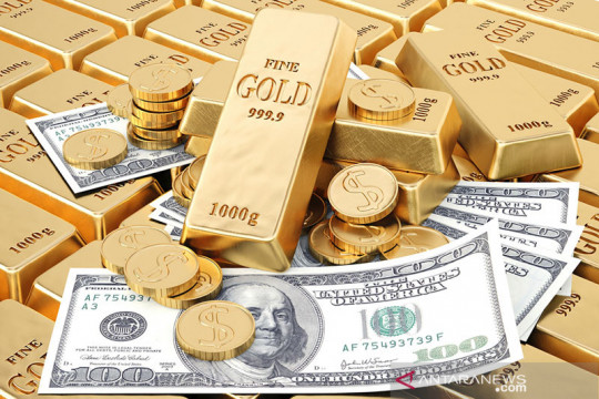 Emas sentuh terendah 2-minggu di sesi Asia, tertekan penguatan dolar