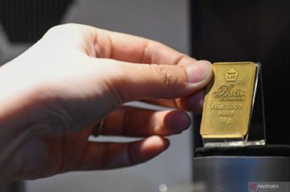 Harga emas Antam pada awal September turun ke angka Rp2,664 juta/gr