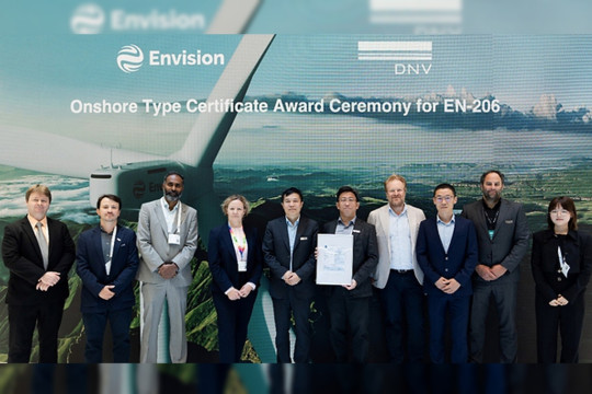 Envision Energy Accelerates the Evolution of Global Wind Technology with DNV Certification for TG Pro