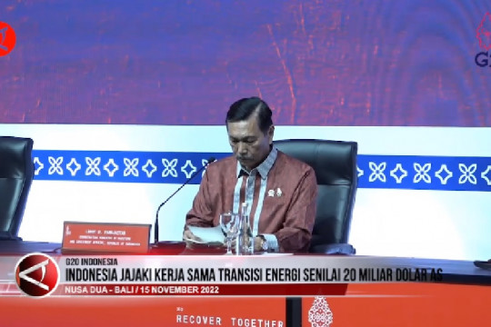 Indonesia Jajaki Kerja Sama Transisi Energi Senilai 20 Miliar Dolar AS