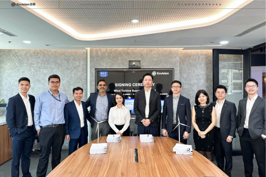 Envision Energy Bermitra dengan REE Group dalam Proyek PLTB di Dekat Pantai dengan Kapasitas Turbin Tunggal Terbesar
