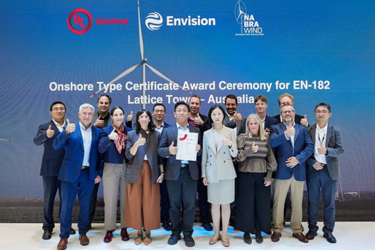 Envision Energy Advances Global Wind Market Readiness with UL Solutions Certifications in Europe and Australia