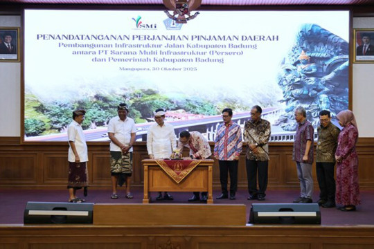 Enhancing Tourism Route Connectivity, PT Sarana Multi Infrastruktur Finances Rp2.83 Trillion to Badung Regency