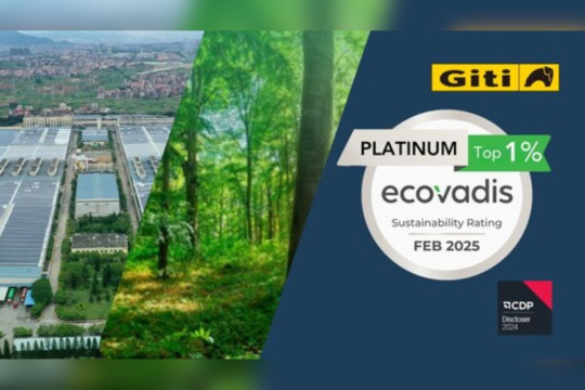 Giti Raih Penghargaan Ecovadis Platinum -- Dua Penghargaan yang Diperoleh Giti Group sehingga Masuk Produsen papan Atas