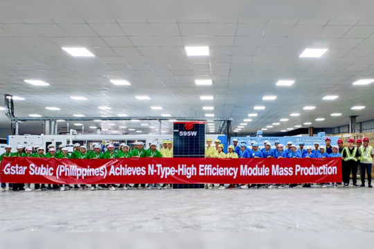 Gstar Subic Philippines: First N-Type High-Efficiency Module Successfully Launched