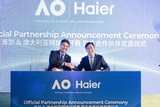 Haier Named Official Partner of the Australian Open for 2025-2027