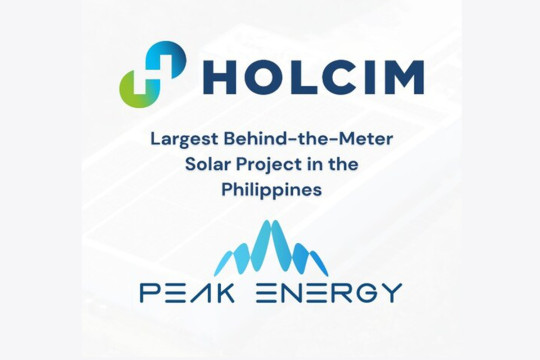 Holcim and Peak Energy Sign Largest Behind-the-Meter Solar Project in the Philippines