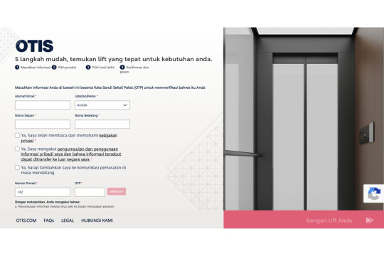 Pemilik Rumah di Indonesia Kini Dapat Mengonfigurasi Homelift Otis dan Mendapatkan Estimasi Harga Secara Online