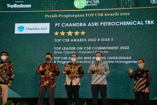 Chandra Asri Raih Tiga Penghargaan TOP CSR Awards 2022