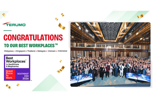 Enam Negara yang Jadi Wilayah Operasional Terumo di Asia Pasifik Raih Sertifikasi Best Workplaces™