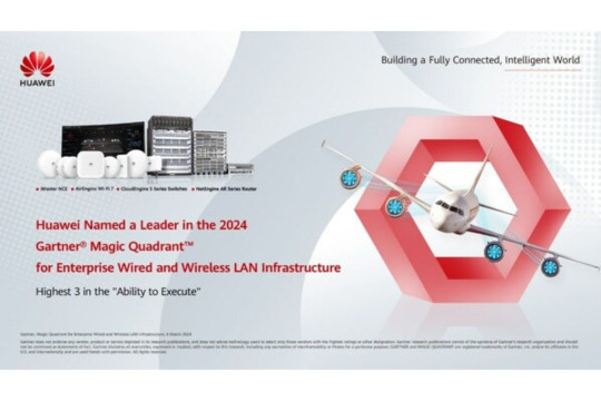 Huawei Dinobatkan sebagai "Leader" dalam "Gartner® Magic Quadrant™ for Enterprise Wired and Wireless LAN Infrastructure