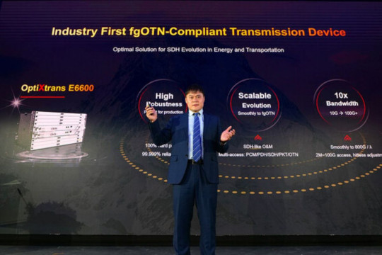 Huawei Luncurkan Produk Transmisi Optik Berstandar fgOTN yang Pertama di Industri