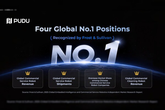Pudu Robotics Ranked No.1 Globally in Four Commercial Service Robotics Dimensions by Frost & Sullivan