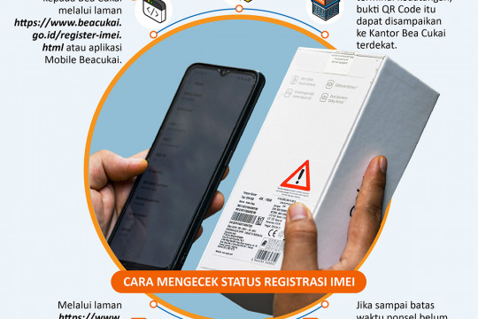 Cara mendaftar IMEI ponsel lewat Bea Cukai