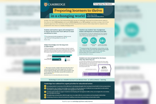 New report by Cambridge identifies five priorities to prepare students for a changing world