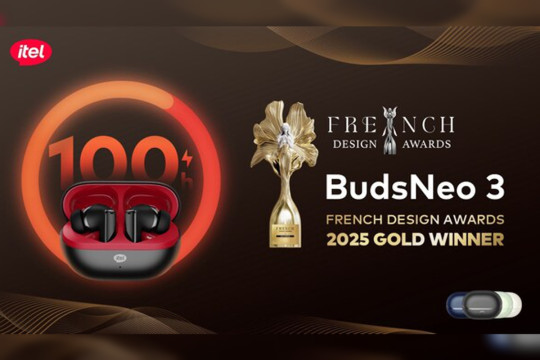 itel's BudsNeo 3 Crowned Golden Winner at French Design Awards for Sleek Design and 100-Hour Battery Life