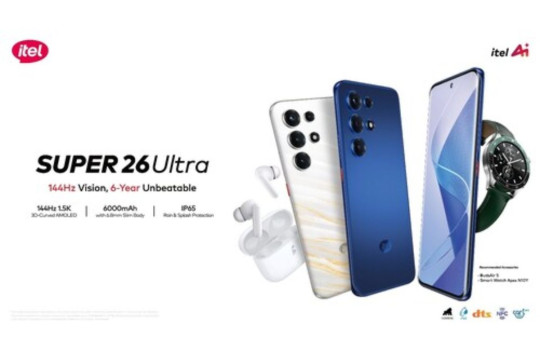 itel Lansir Ponsel Pintar dengan Layar Lengkung, Super 26 Ultra: Tawarkan Performa Luar Biasa dan Fitur AI