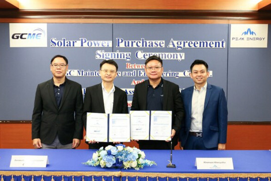 GC Maintenance and Engineering and Peak Energy Sign PPA for 500 kWp Rooftop Solar at Rayong Facility