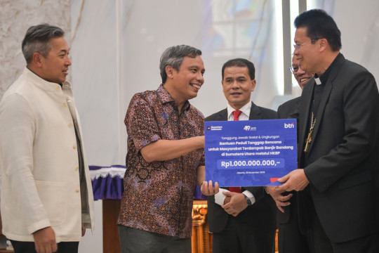 BTN sinergi HKBP salurkan bantuan bencana banjir ke Sumatera Utara