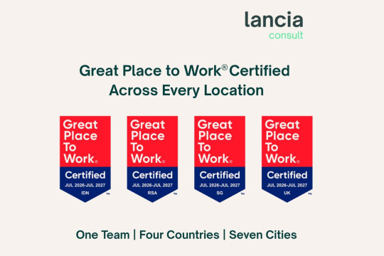 Lancia Consult Raih Great Place To Work® Certification™ di Empat Negara