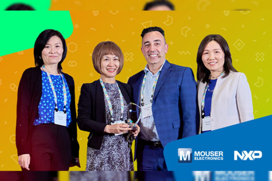 Mouser Electronics Receives NXP's Top Customer Count Asia 2025 Award For the First Time