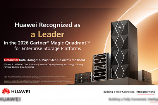 Huawei Recognized as a Leader in Gartner® Magic Quadrant™ for Enterprise Storage Platforms, 2026