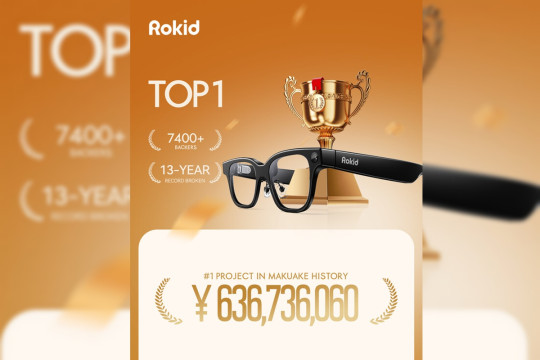 Rokid Glasses Top Makuake's Most Anticipated Product Ranking, Signalling Greater Smart Glasses Ubiquity