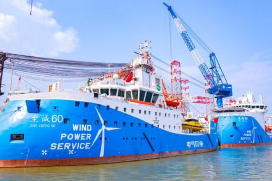 "Service Operation Vessels" PLTB Lepas Pantai Pertama di Asia telah Dikirim, Tingkatkan Eksplorasi Energi Laut Dalam