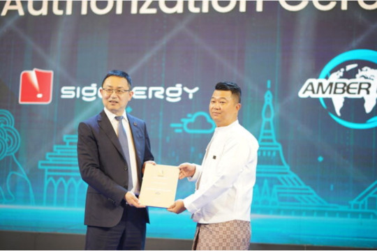 Sigenergy dan Amber Light Berkolaborasi Menjawab Tantangan Energi di Myanmar