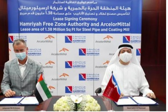 HFZA inks investment deal with ArcelorMittal DSTC FZE