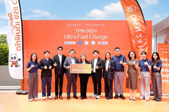 ZEEKR, TPM Automotive, and SINEXCEL Jointly Build Thailand's Fastest Megawatt-Level Charging Station