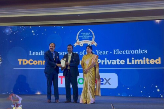TDConnex wins Leading Innovator of the Year award for Electronics at India's 2026 MSME Awards