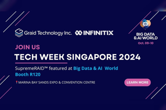 Graid Technology and INFINITIX Turn Your SuperPOD into a Real Business Opportunity at Tech Week Singapore